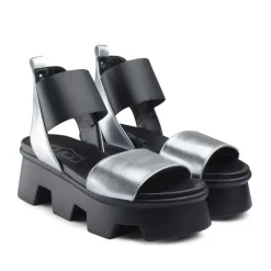 Sandali donna “Cult” CLE102943/944 Collezione Primavera/Estate 2025 – Argento e nero/Oro e platino