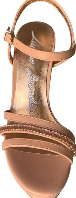 Sandali Donna “Luciano Barachini” NL291C Collezione Primavera/Estate 2025 – Rosa Cipria/Nero