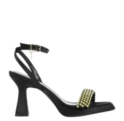Sandali donna “Manufacture Dessai” VO599 Collezione Primavera/Estate 2025 – Nero e giallo/Nero e argento