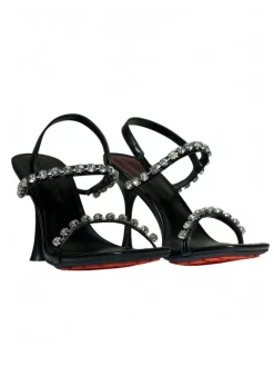 Sandali donna “Manufacture Dessai” VO584 Collezione Primavera/Estate 2025 – Nero e giallo/Nero e argento/Nero