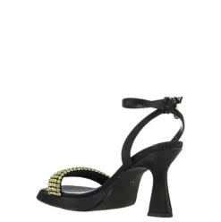 Sandali donna “Manufacture Dessai” VO599 Collezione Primavera/Estate 2025 – Nero e giallo/Nero e argento