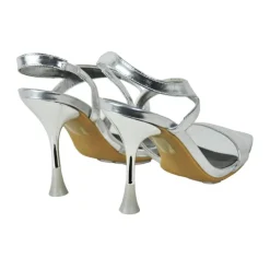 Sandali donna “Manufacture Dessai” V0573 Collezione Primavera/Estate 2025 Laminato – Platino/Argento