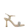 Sandali donna “Menbur” 23796/800 Collezione Primavera/Estate 2025 – Bianco/Oro/Argento