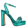 Sandali donna “Menbur” 23937 Collezione Primavera/Estate 2025 – Fucsia/Verde