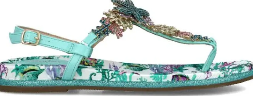 Sandali donna “Menbur” 24116 Collezione Primavera /Estate 2025 – Turchese