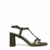 Sandali donna “Menbur” 23866 Collezione Primavera/Estate 2025 – Ruggine/Verde/Burro