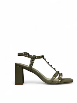Sandali donna “Menbur” 23866 Collezione Primavera/Estate 2025 – Ruggine/Verde/Burro