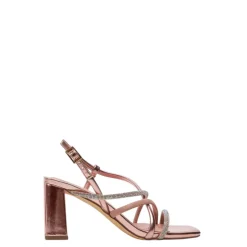 Sandali donna “Menbur” 24886 Collezione Primavera/Estate 2025 – Nero/Oro Rosa
