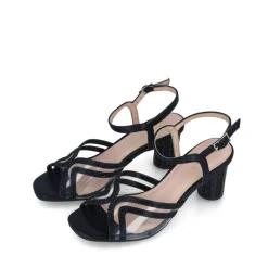 Sandali donna “Menbur” 23681 Collezione Primavera/Estate 2025 – Argento/Nero