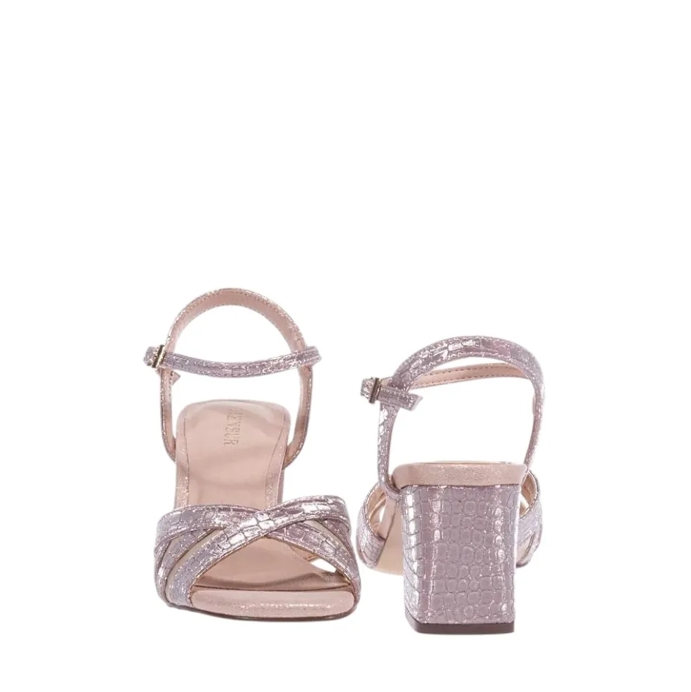 Sandali donna “Menbur” 23708 Collezione Primavera/Estate 2025 – Oro Rosa