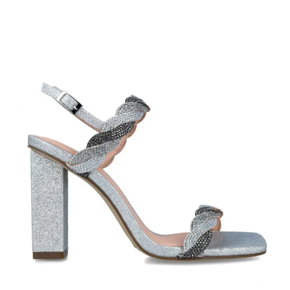 Sandali donna “Menbur” 23950 Collezione Primavera /Estate 2025 – Argento/Oro/Blu