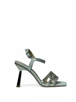 Sandali donna “Menbur” 23889 Collezione Primavera/Estate 2025 – Nero/Oro/Argento