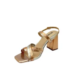 Sandali donna “Menbur” 24761 Collezione Primavera/Estate 2025 – Fucsia e Oro/Oro e Argento
