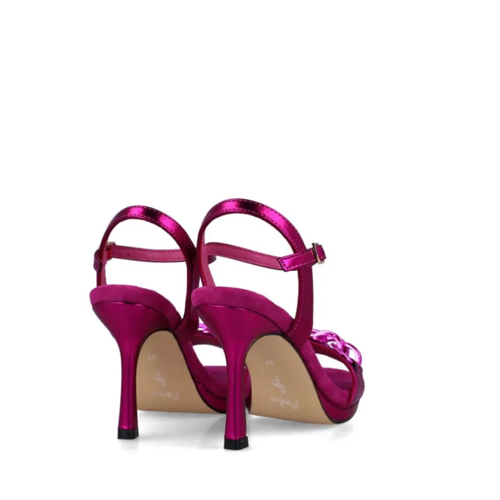 Sandali donna “Menbur” 24026 Collezione Primavera/Estate 2025 – Verde/Fucsia