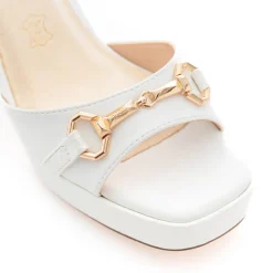 Sandali donna “Menbur” 23817 Collezione Primavera/Estate 2025 stampa cocco – Bianco