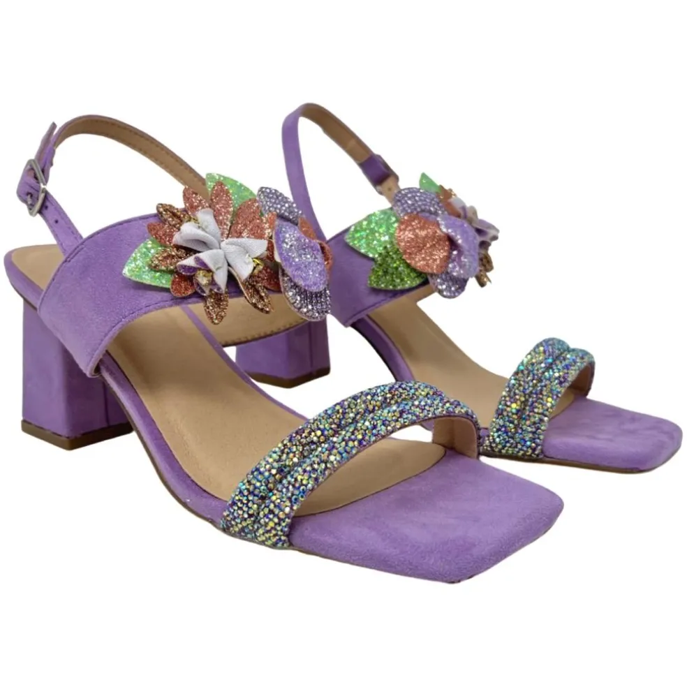 Sandali donna “Menbur” 24014 Collezione Primavera/Estate 2025 – Menta/Lilla