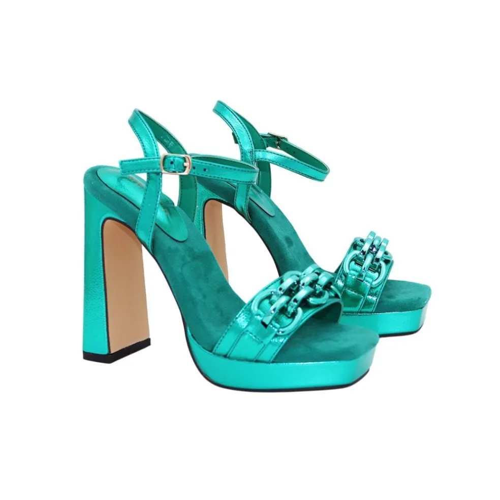 Sandali donna “Menbur” 23937 Collezione Primavera/Estate 2025 – Fucsia/Verde