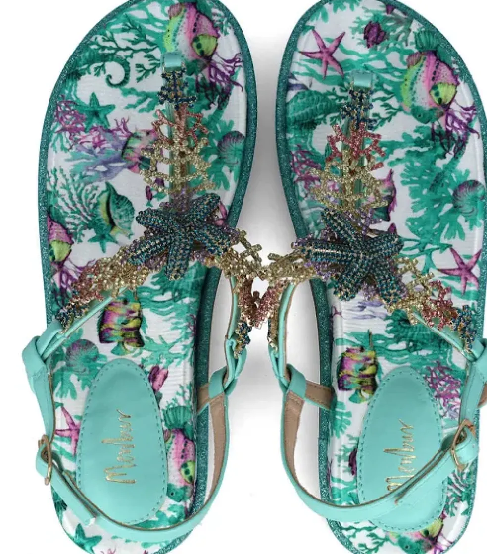 Sandali donna “Menbur” 24116 Collezione Primavera /Estate 2025 – Turchese
