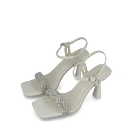 Sandali donna “Menbur” 23796/800 Collezione Primavera/Estate 2025 – Bianco/Oro/Argento