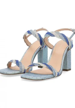 Sandali donna “Menbur” 23950 Collezione Primavera /Estate 2025 – Argento/Oro/Blu