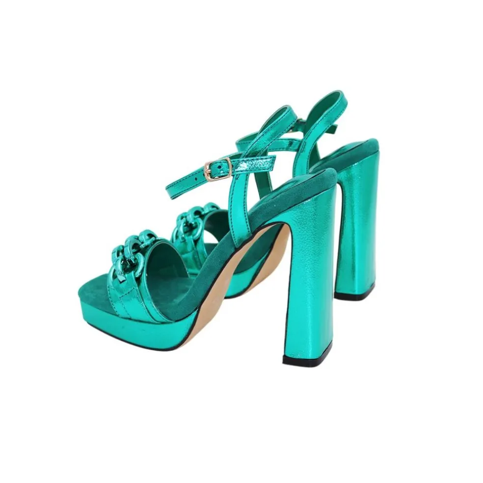 Sandali donna “Menbur” 23937 Collezione Primavera/Estate 2025 – Fucsia/Verde