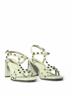 Sandali donna “Menbur” 23866 Collezione Primavera/Estate 2025 – Ruggine/Verde/Burro