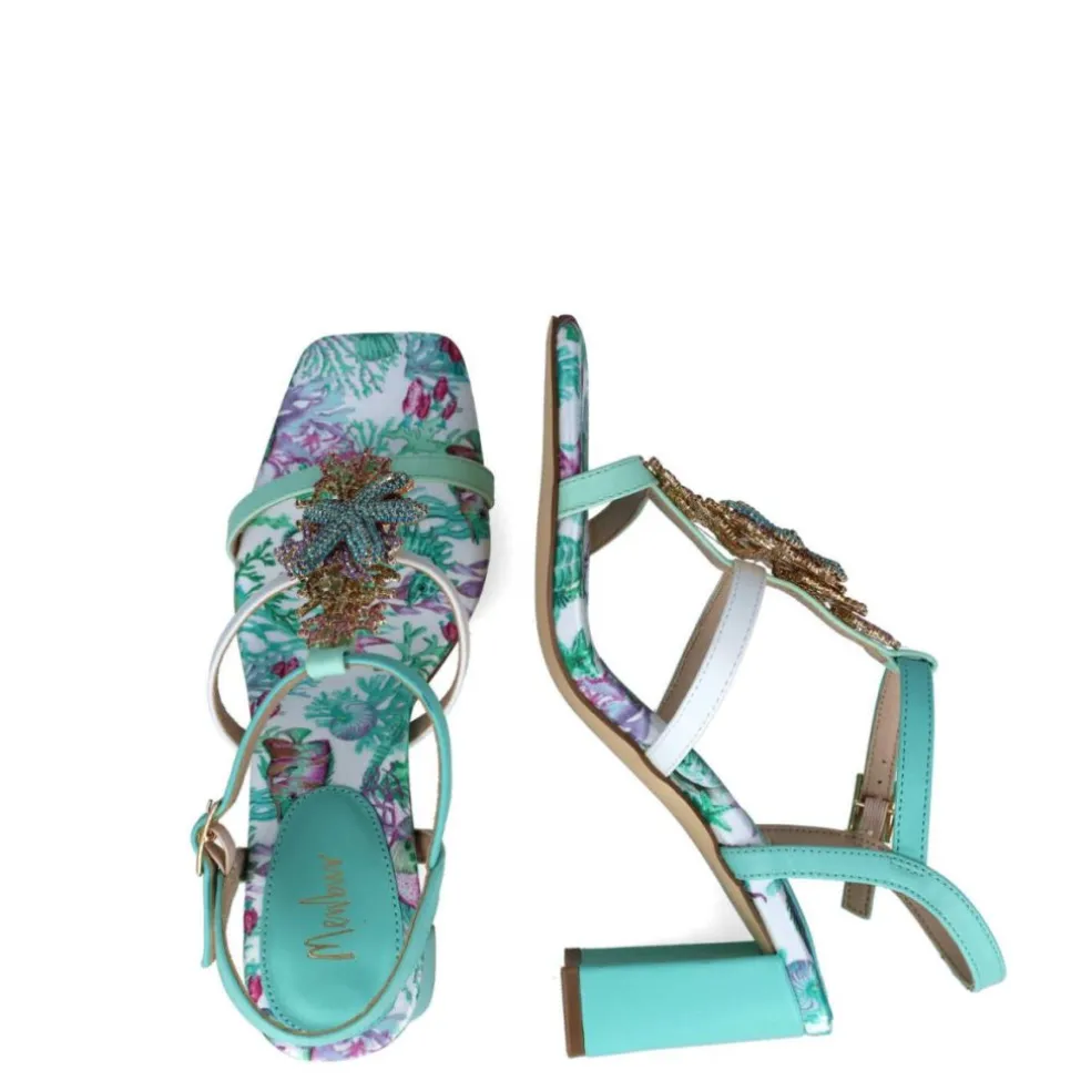 Sandali donna “Menbur” 24119 Collezione Primavera/Estate 2025 – Turchese