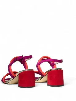 Sandali donna “Menbur” 24004 Collezione Primavera/Estate 2025 – blu multi/Rosso multi/Nude multi