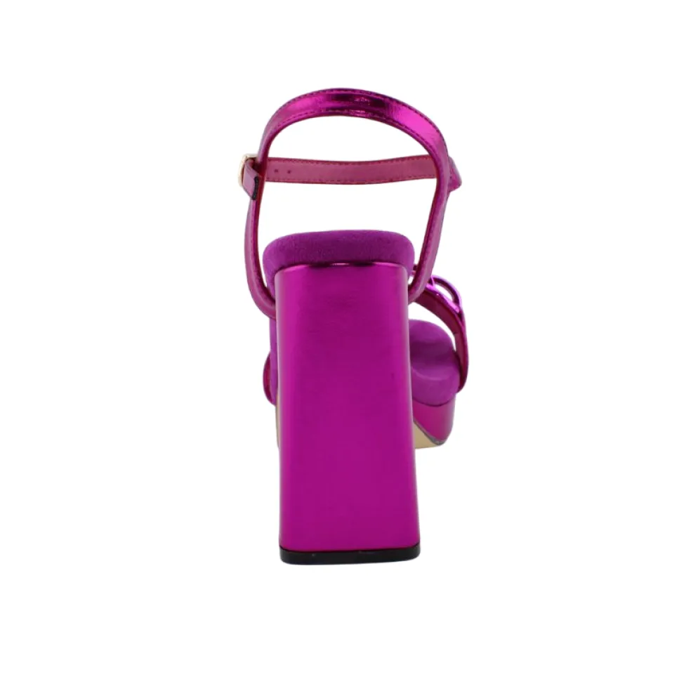 Sandali donna “Menbur” 23937 Collezione Primavera/Estate 2025 – Fucsia/Verde