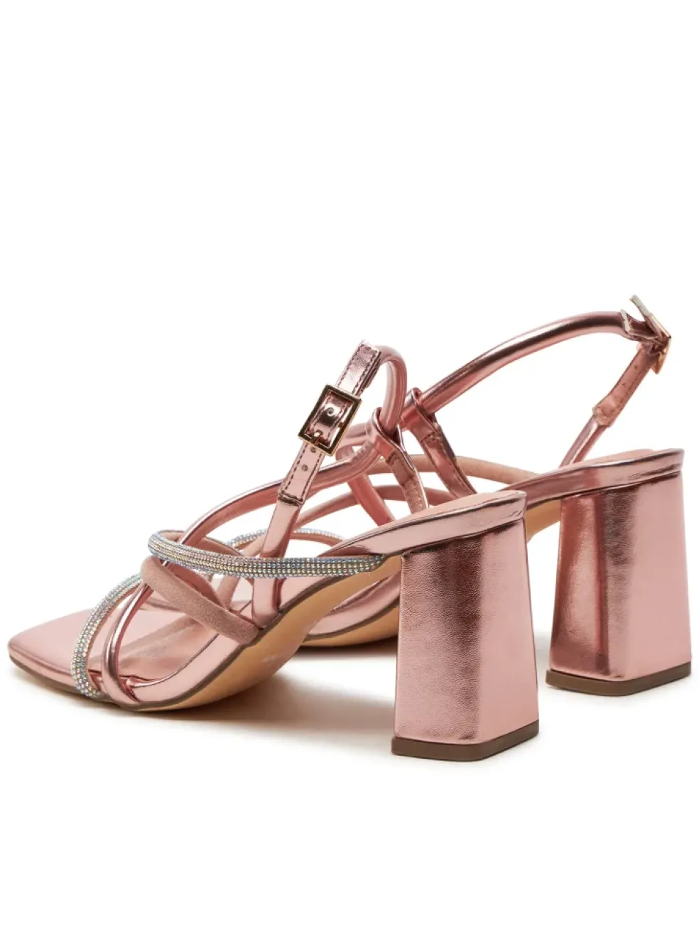 Sandali donna “Menbur” 24886 Collezione Primavera/Estate 2025 – Nero/Oro Rosa