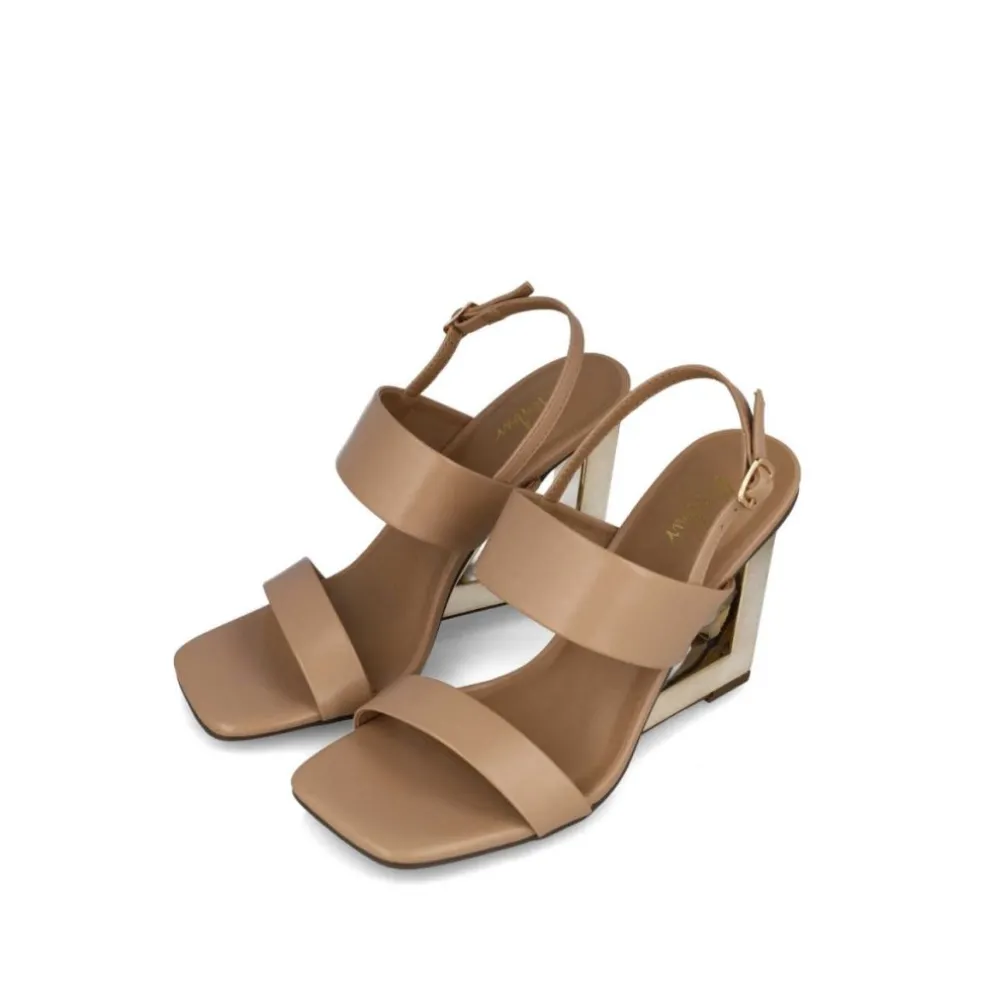 Sandali donna “Menbur” 24085 Collezione Primavera/Estate 2025 – Nude/Nero