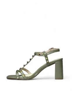 Sandali donna “Menbur” 23866 Collezione Primavera/Estate 2025 – Ruggine/Verde/Burro