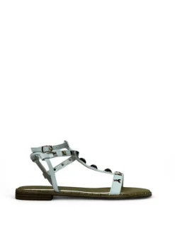 Sandali donna “Patrizia Pepe” PPJ294 Collezione Primavera /Estate 2025 – Cuoio/Nero/Bianco