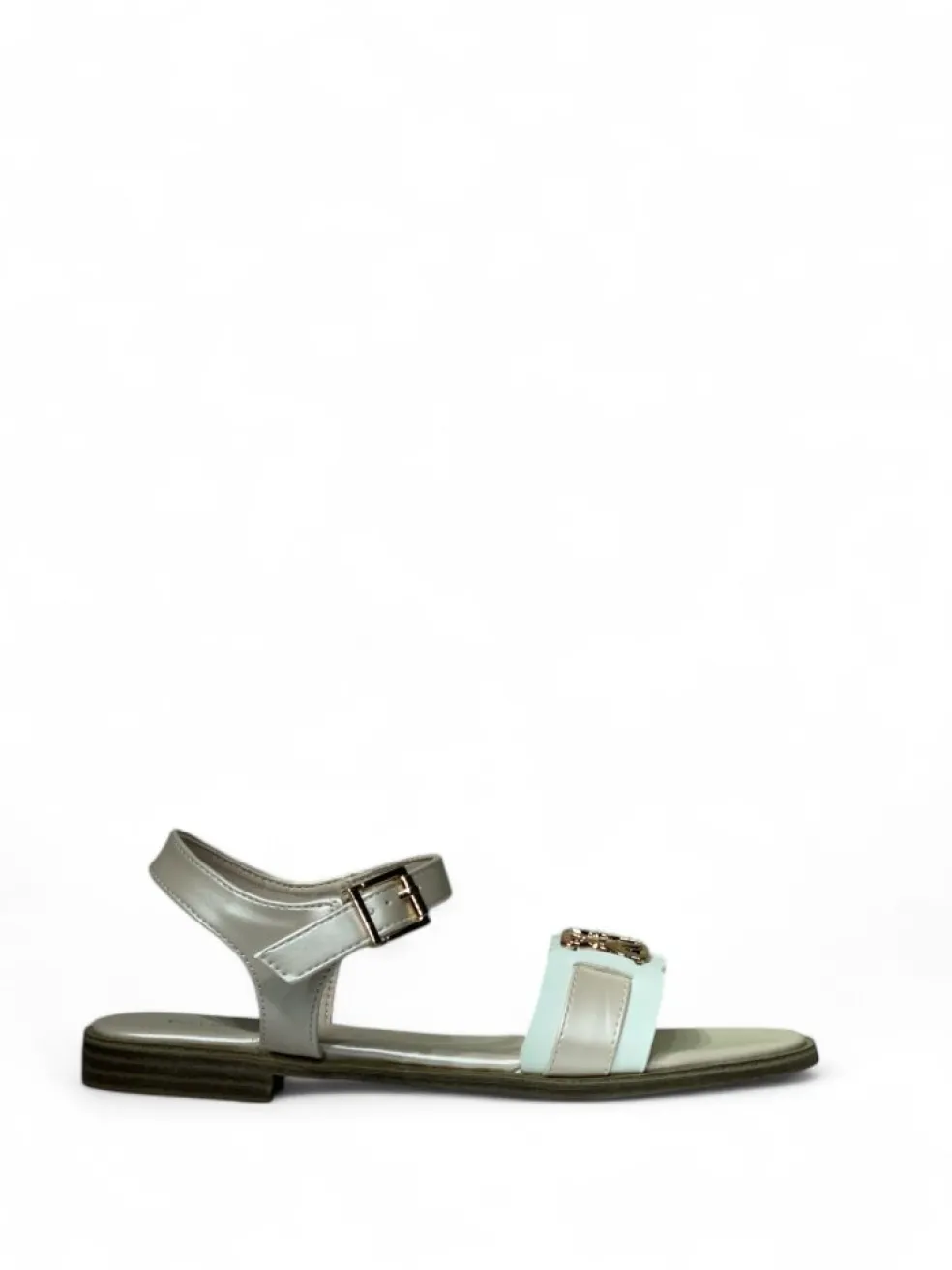 Sandali donna “Patrizia Pepe” PPJ292 Collezione Primavera /Estate 2025 – Bianco e argento/Bianco e cipria
