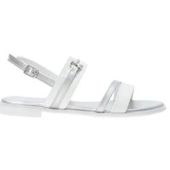 Sandali donna “Patrizia Pepe” PPJ291 Collezione Primavera /Estate 2025 – Bianco e argento