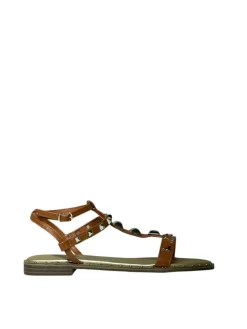 Sandali donna “Patrizia Pepe” PPJ294 Collezione Primavera /Estate 2025 – Cuoio/Nero/Bianco