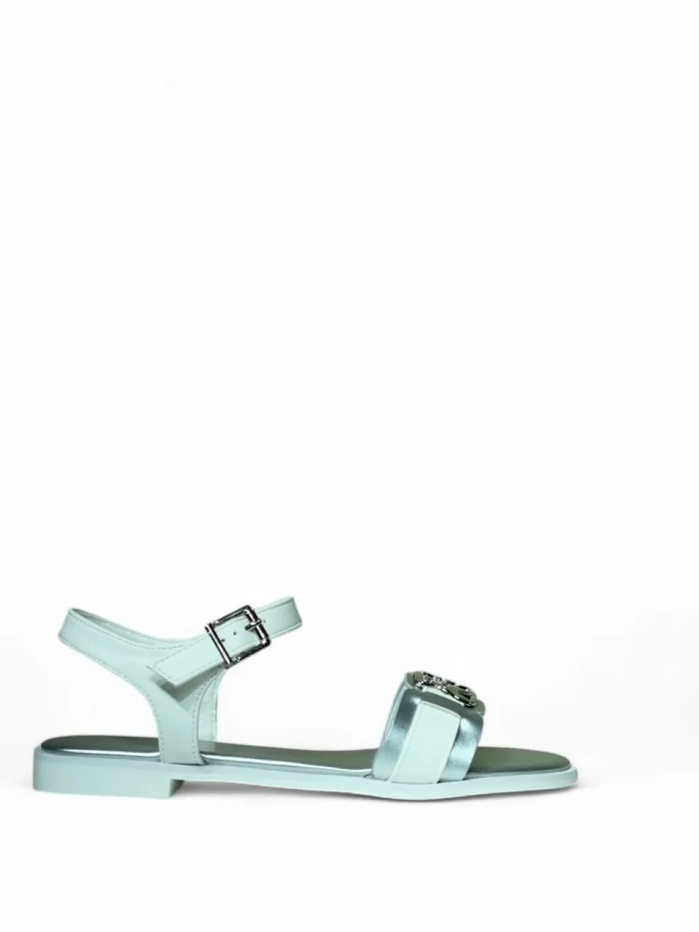 Sandali donna “Patrizia Pepe” PPJ292 Collezione Primavera /Estate 2025 – Bianco e argento/Bianco e cipria