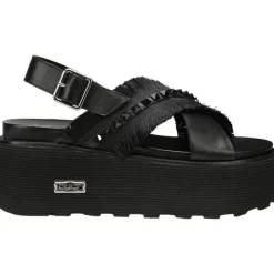 Sandali zeppa donna “Cult” CLW426300 Collezione Primavera/Estate 2025 – Nero