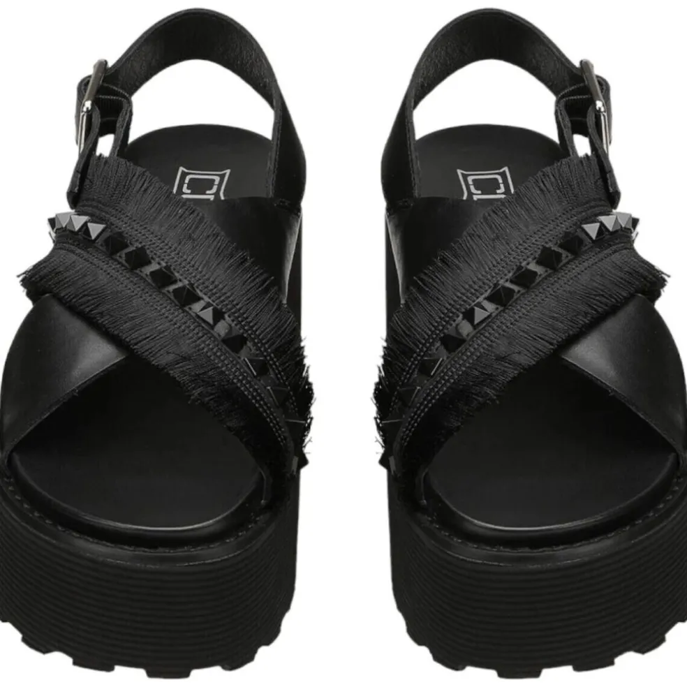 Sandali zeppa donna “Cult” CLW426300 Collezione Primavera/Estate 2025 – Nero