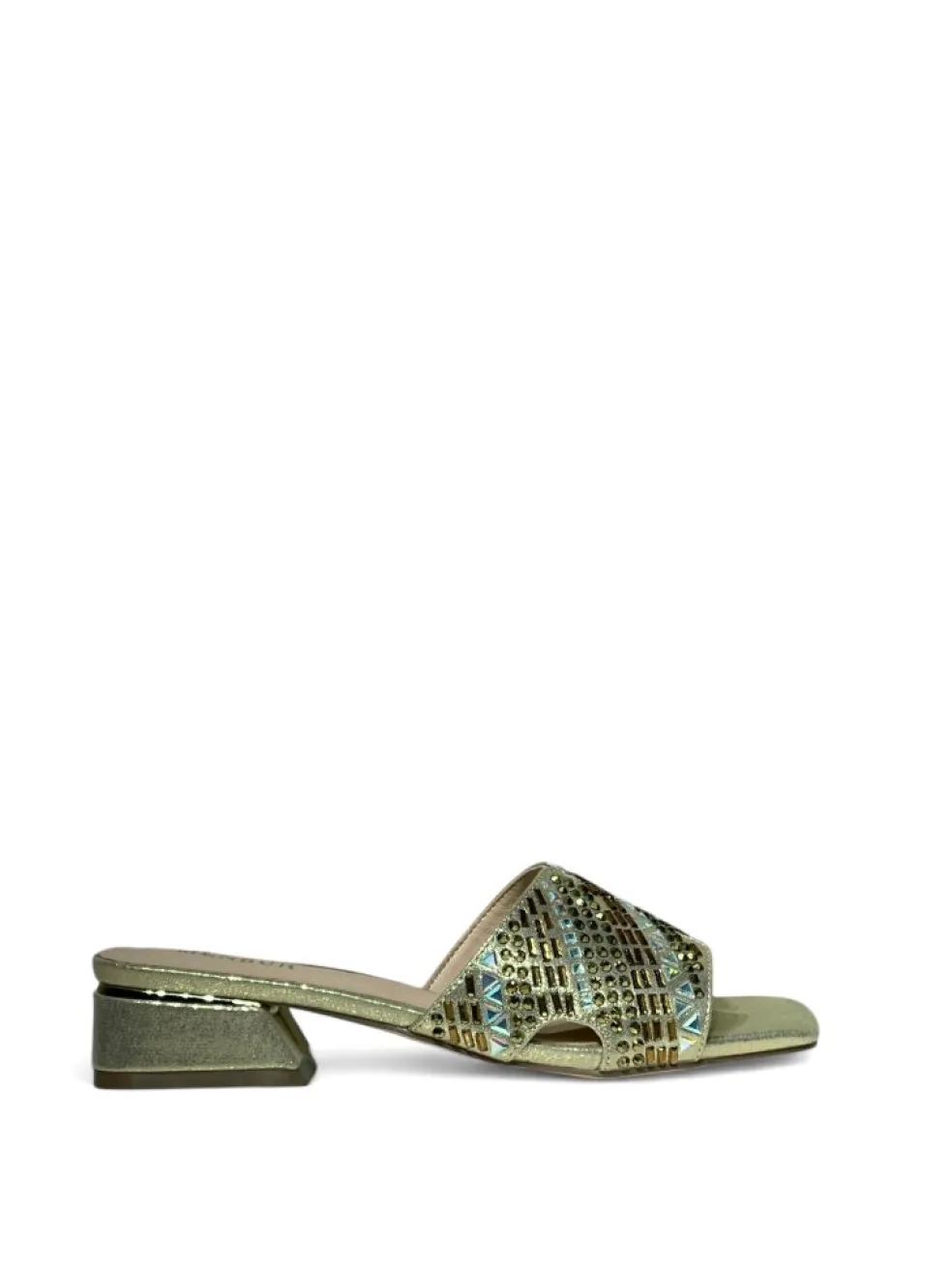 Scalzati donna “Menbur” 24159 Collezione Primavera/Estate 2025 – Oro/Nero/Argento