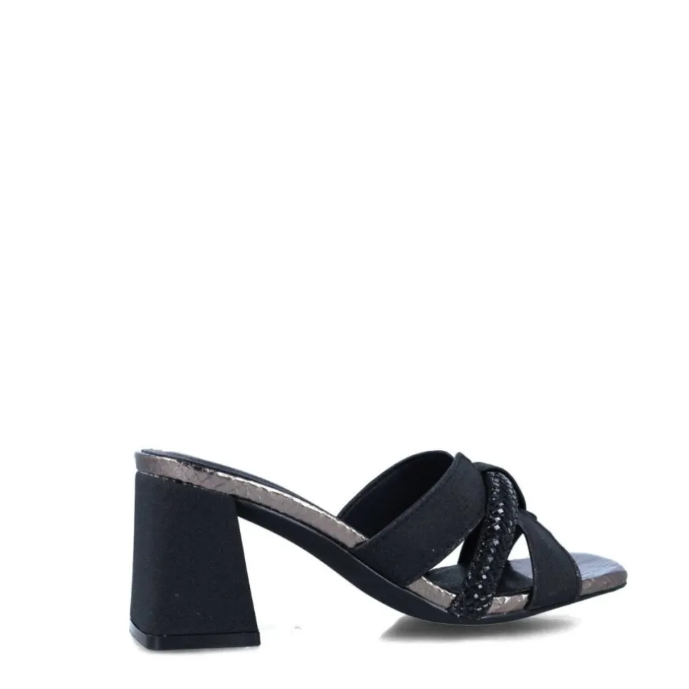 Scalzati donna “Menbur” 25184 Collezione Primavera/Estate 2025 – Nero/Argento