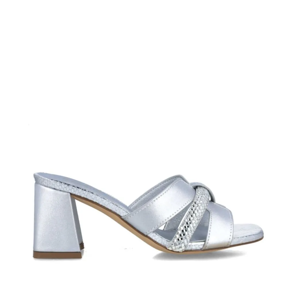 Scalzati donna “Menbur” 25184 Collezione Primavera/Estate 2025 – Nero/Argento