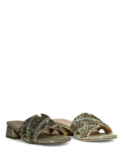 Scalzati donna “Menbur” 24159 Collezione Primavera/Estate 2025 – Oro/Nero/Argento