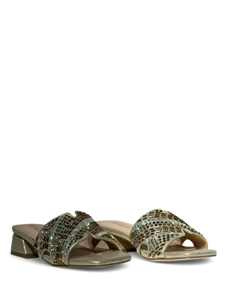 Scalzati donna “Menbur” 24159 Collezione Primavera/Estate 2025 – Oro/Nero/Argento
