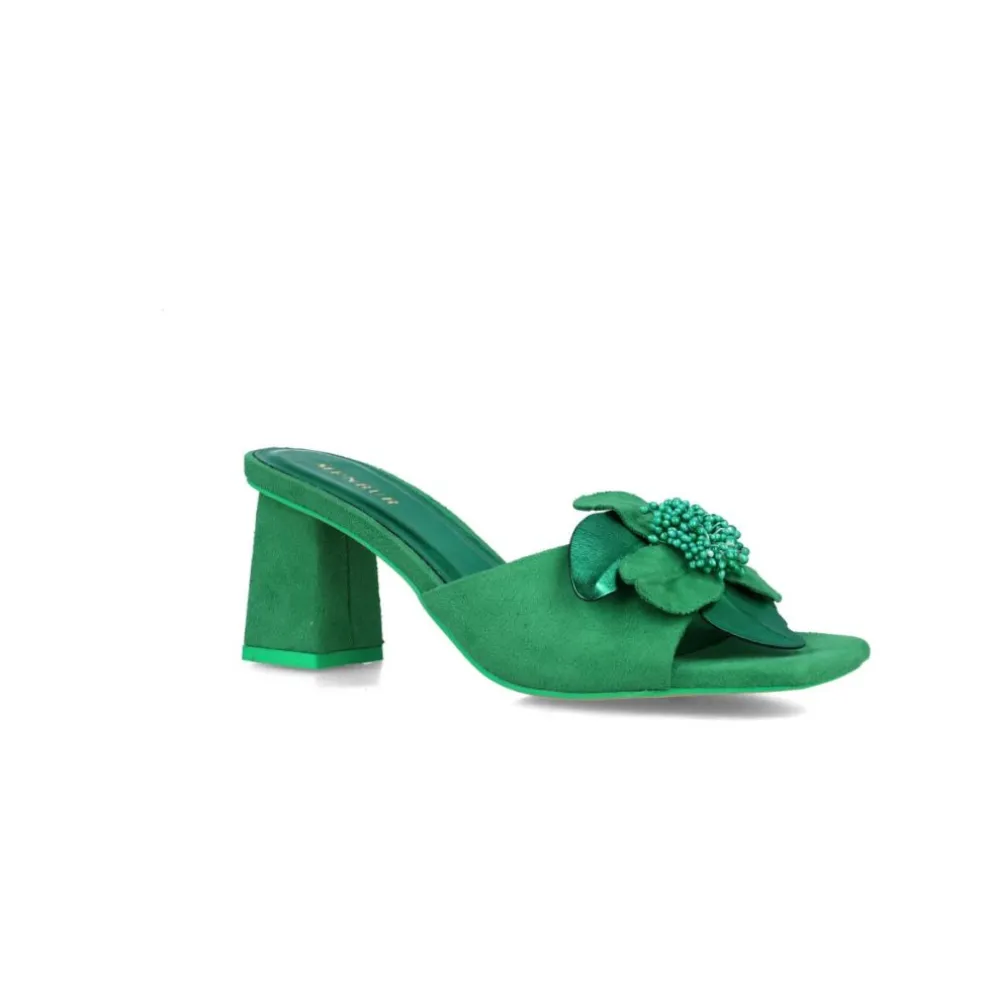 Scalzati donna “Menbur” 25132 Collezione Primavera/Estate 2025 – Verde/Rosa Cipria