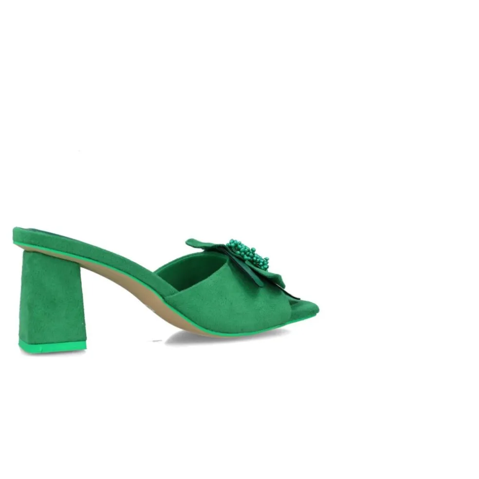 Scalzati donna “Menbur” 25132 Collezione Primavera/Estate 2025 – Verde/Rosa Cipria