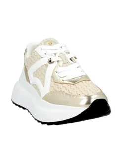 Sneakers donna “Apepazza” F3COZY05/SUL Collezione Primavera /Estate 2025 – Beige e oro
