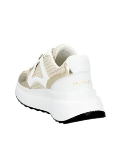 Sneakers donna “Apepazza” F3COZY05/SUL Collezione Primavera /Estate 2025 – Beige e oro