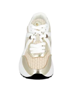 Sneakers donna “Apepazza” F3COZY05/SUL Collezione Primavera /Estate 2025 – Beige e oro