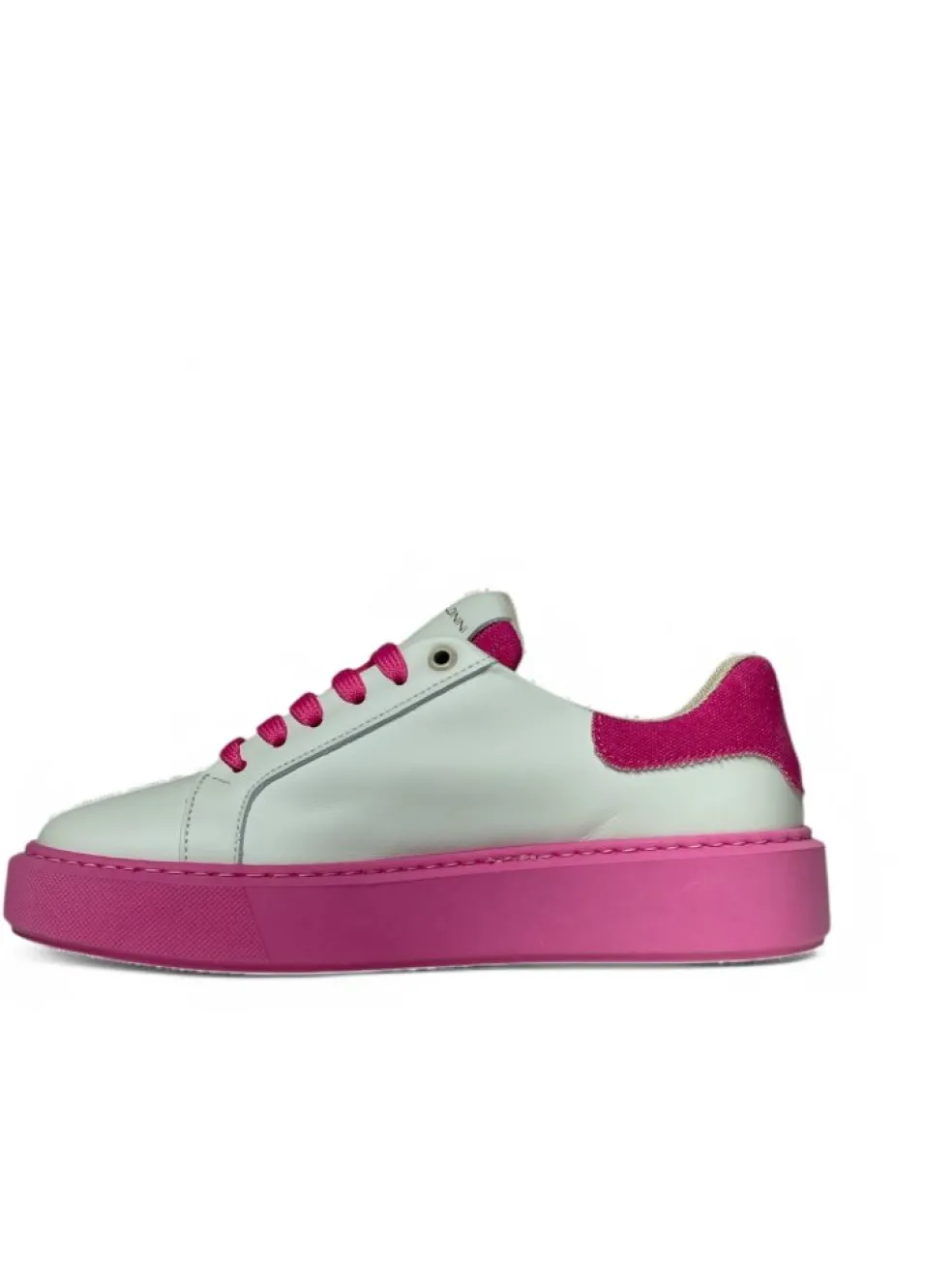 Sneakers donna “Baldinini” 48.414 Collezione Primavera/Estate 2025 – Bianco e fucsia